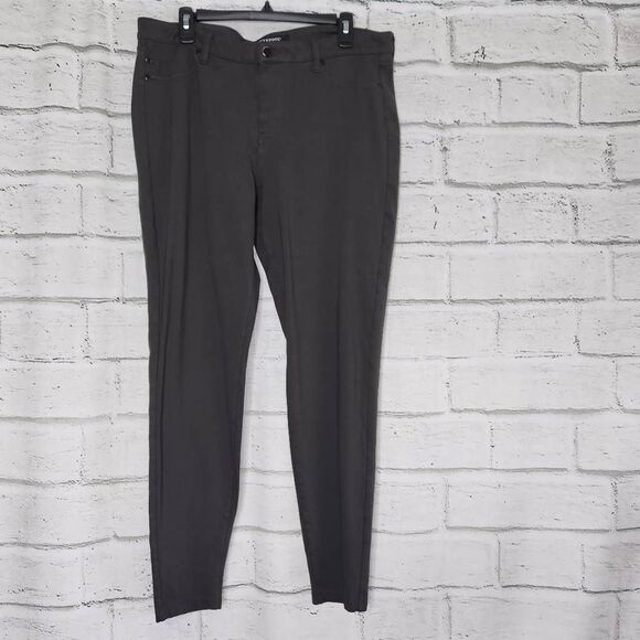 Liverpool Stretch Ankle Skinny Trouser Pants Green Womens Size 14/32 Career - Picture 1 of 13